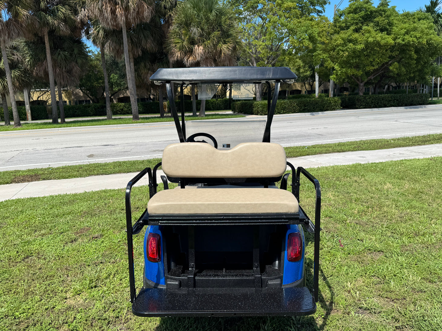 2019 E-Z-GO RXV ELITE LITHIUM GOLF CART BLUE 4 PASSENGER