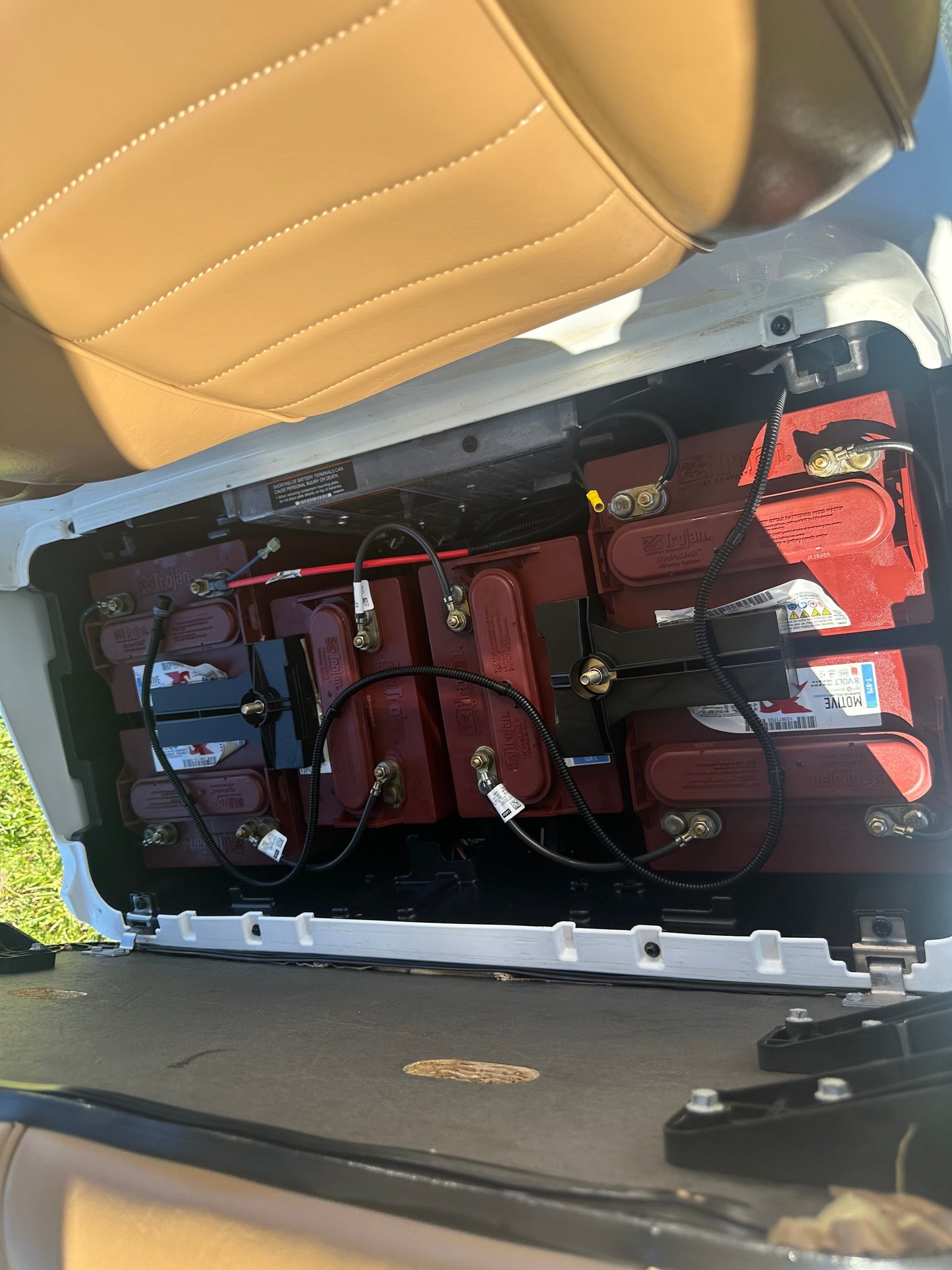 2020 Club Car Tempo Golf Cart White w/ Premium Seats off lease golf cart for sale in florida. golf cart deals