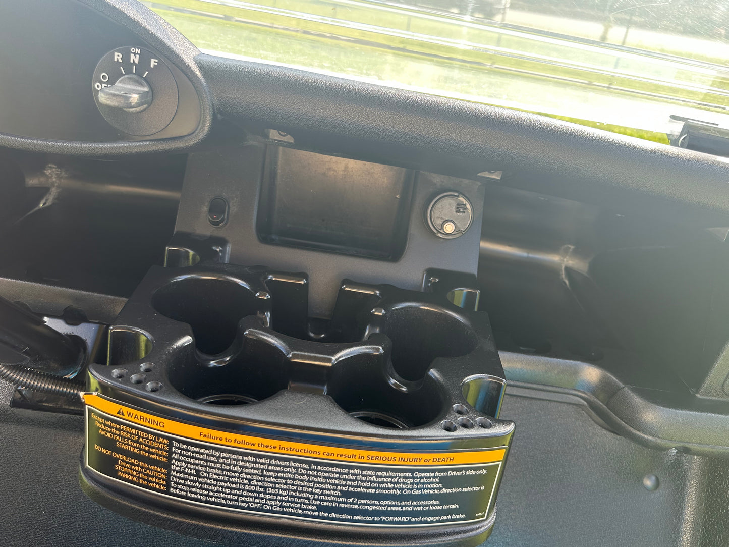 Cutting Edge Golf Carts - 2020 E-Z-GO RXV in Fort Lauderdale, FL. Brilliant blue paint, 4" lift kit, 15"x23" all-terrain wheels, fold-down backseat, deluxe light package with turn signals and horn. Style, performance, and practicality combined.