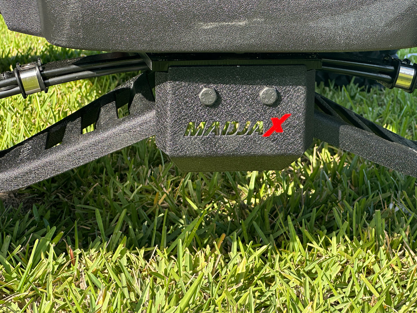 Cutting Edge Golf Carts - 2020 E-Z-GO RXV in Fort Lauderdale, FL. Brilliant blue paint, 4" lift kit, 15"x23" all-terrain wheels, fold-down backseat, deluxe light package with turn signals and horn. Style, performance, and practicality combined.