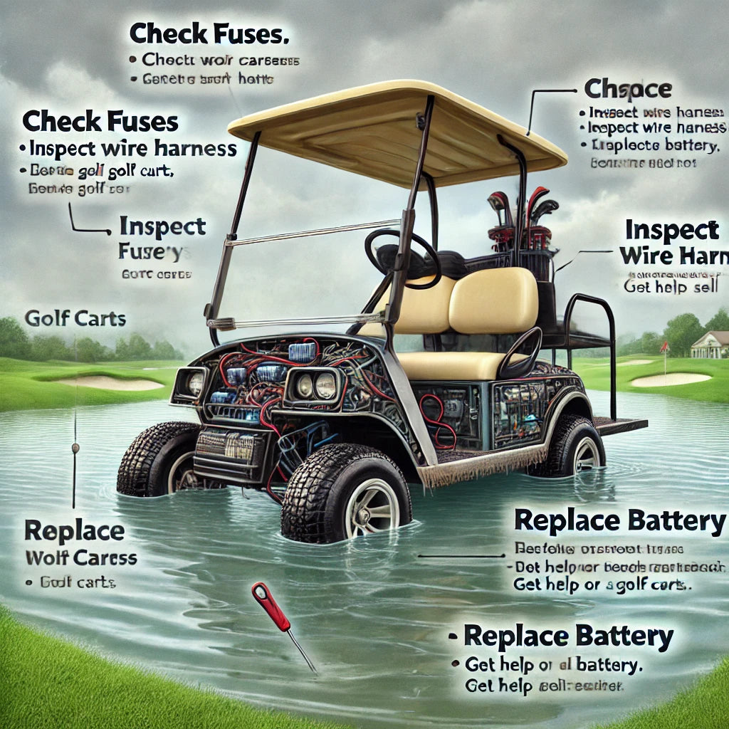 Essential Parts to Check and Replace When Repairing a Flooded Golf Car – Cutting Edge Golf Carts