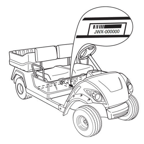 golf cart serial number location