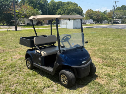 2020 EZGO RXV ELITE LITHIUM GOLF CART 2 PASSENGER BLUE UTILITY BED MAINTENANCE CART