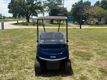 2020 EZGO RXV ELITE LITHIUM GOLF CART 2 PASSENGER BLUE UTILITY BED MAINTENANCE CART