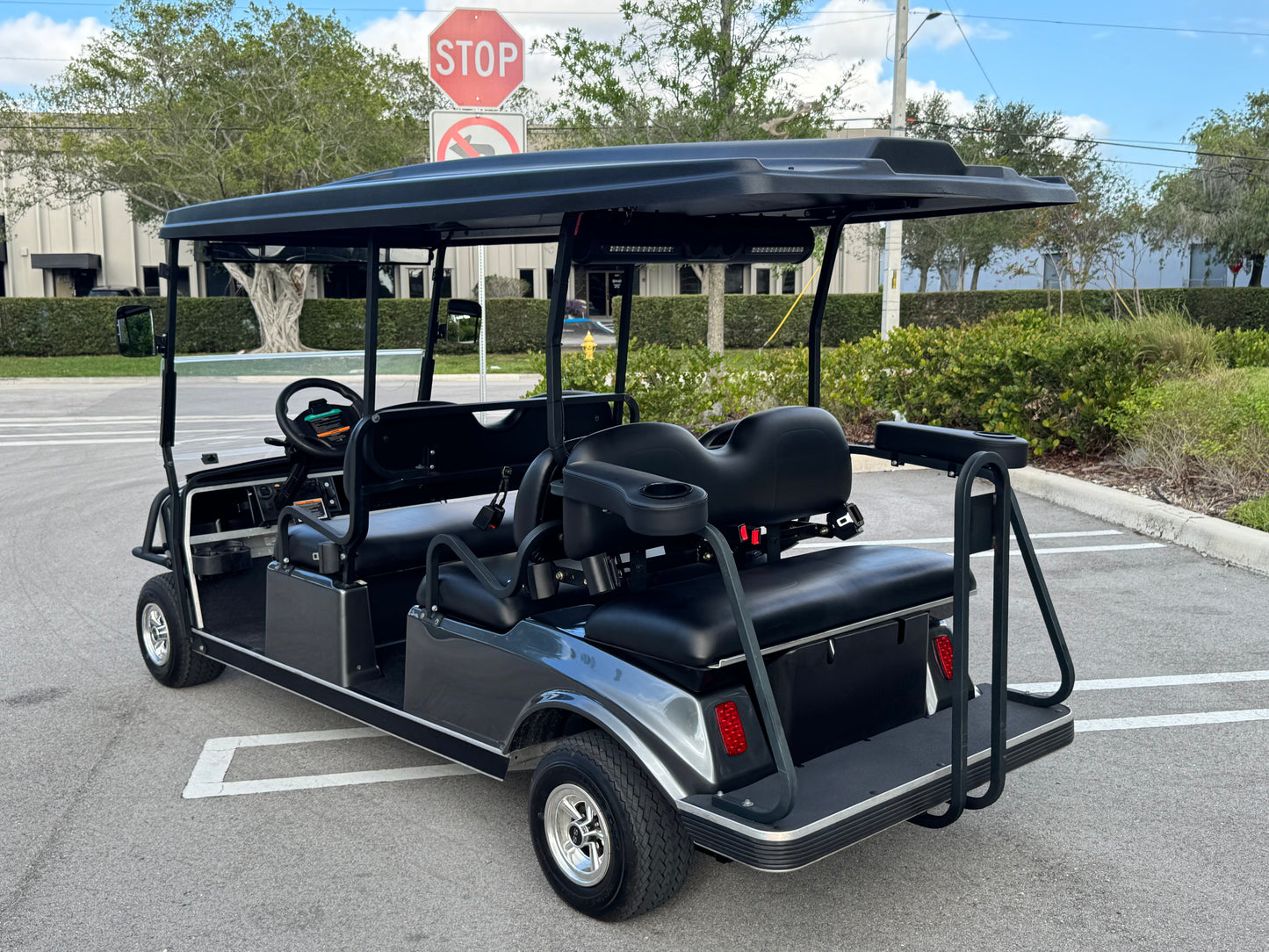 2024 Club Car Villager 6 Golf Cart Shuttle NAVITAS Controller Lithium Eco Battery