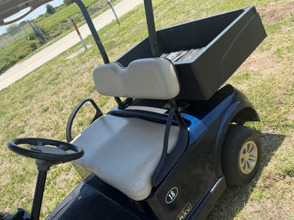 2020 EZGO RXV ELITE LITHIUM GOLF CART 2 PASSENGER BLUE UTILITY BED MAINTENANCE CART