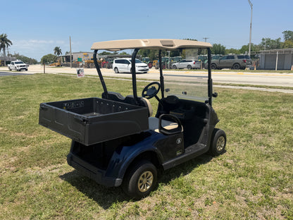 2020 EZGO RXV ELITE LITHIUM GOLF CART 2 PASSENGER BLUE UTILITY BED MAINTENANCE CART