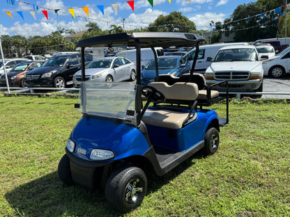 2019 E-Z-GO RXV ELITE LITHIUM GOLF CART BLUE 4 PASSENGER