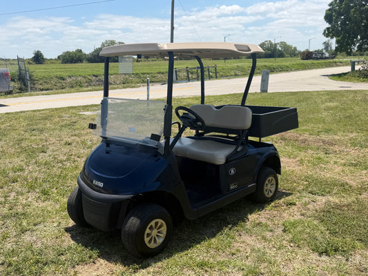 2020 EZGO RXV ELITE LITHIUM GOLF CART 2 PASSENGER BLUE UTILITY BED MAINTENANCE CART