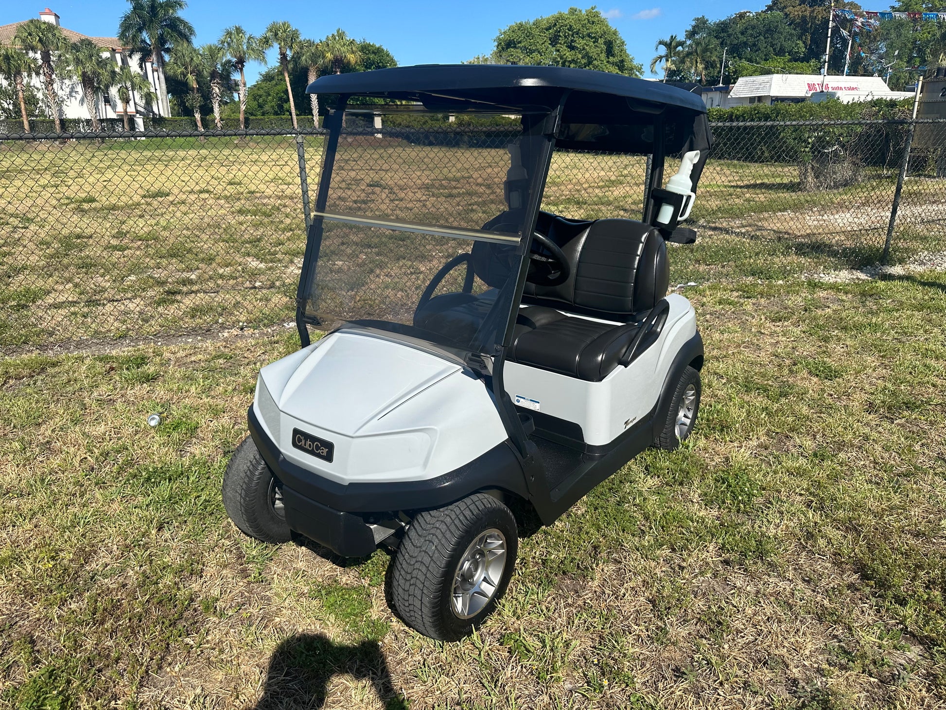 2020 Club Car Tempo Golf Cart Gray w/ Premium Seats + Wheels Off lease golf cart for sale in Fort Lauderdale, Florida. golfcartdeals.com