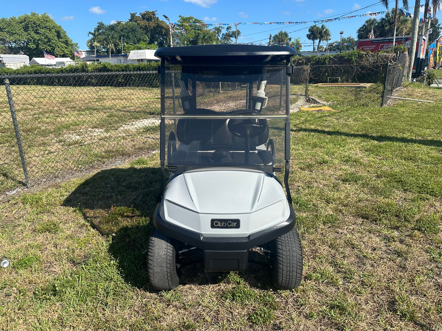 2020 Club Car Tempo Golf Cart Gray w/ Premium Seats + Wheels Off lease golf cart for sale in Fort Lauderdale, Florida. golfcartdeals.com