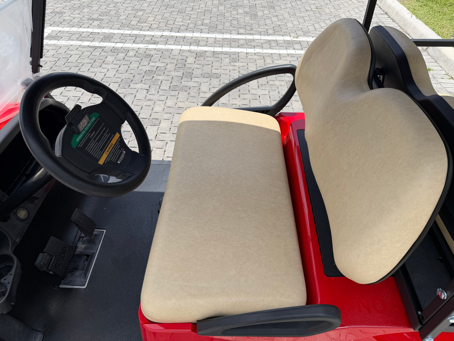 2020 CLUB CAR TEMPO LITHIUM REFURBISHED 4-PASSENGER GOLF CART - RED