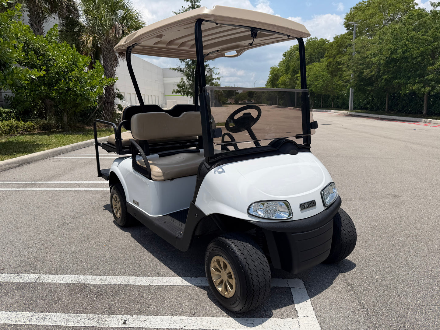 2020 EZGO RXV ELITE LITHIUM 4-PASSENGER GOLF CART - BRIGHT WHITE