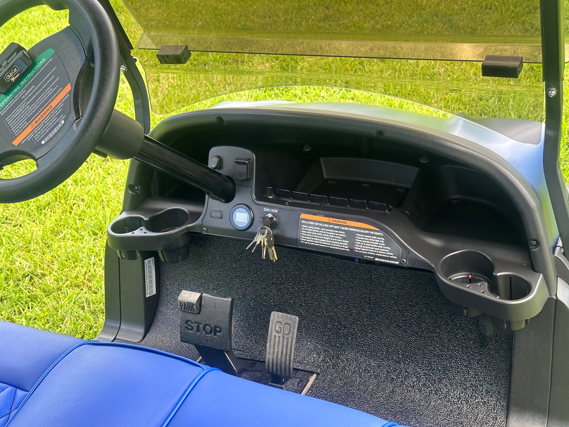 2021 Club Car Tempo Lithium Ion Matte Blue Golf Cart – Cutting Edge ...