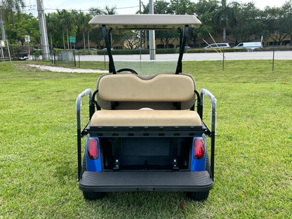 EZGO RXV Rear Body with backseat Madjax 2020 E-Z-GO RXV 48 VOLT GOLF CART METALLIC BLUE