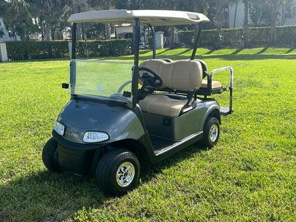 Cutting Edge Golf Carts - 2020 Hypersonic Gray E-Z-GO RXV in Fort Lauderdale, Florida. Stylish, deluxe light kit, fold-down back seat, chrome hubcaps, smooth driving experience.




