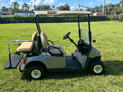 Cutting Edge Golf Carts - 2020 Hypersonic Gray E-Z-GO RXV in Fort Lauderdale, Florida. Stylish, deluxe light kit, fold-down back seat, chrome hubcaps, smooth driving experience.




